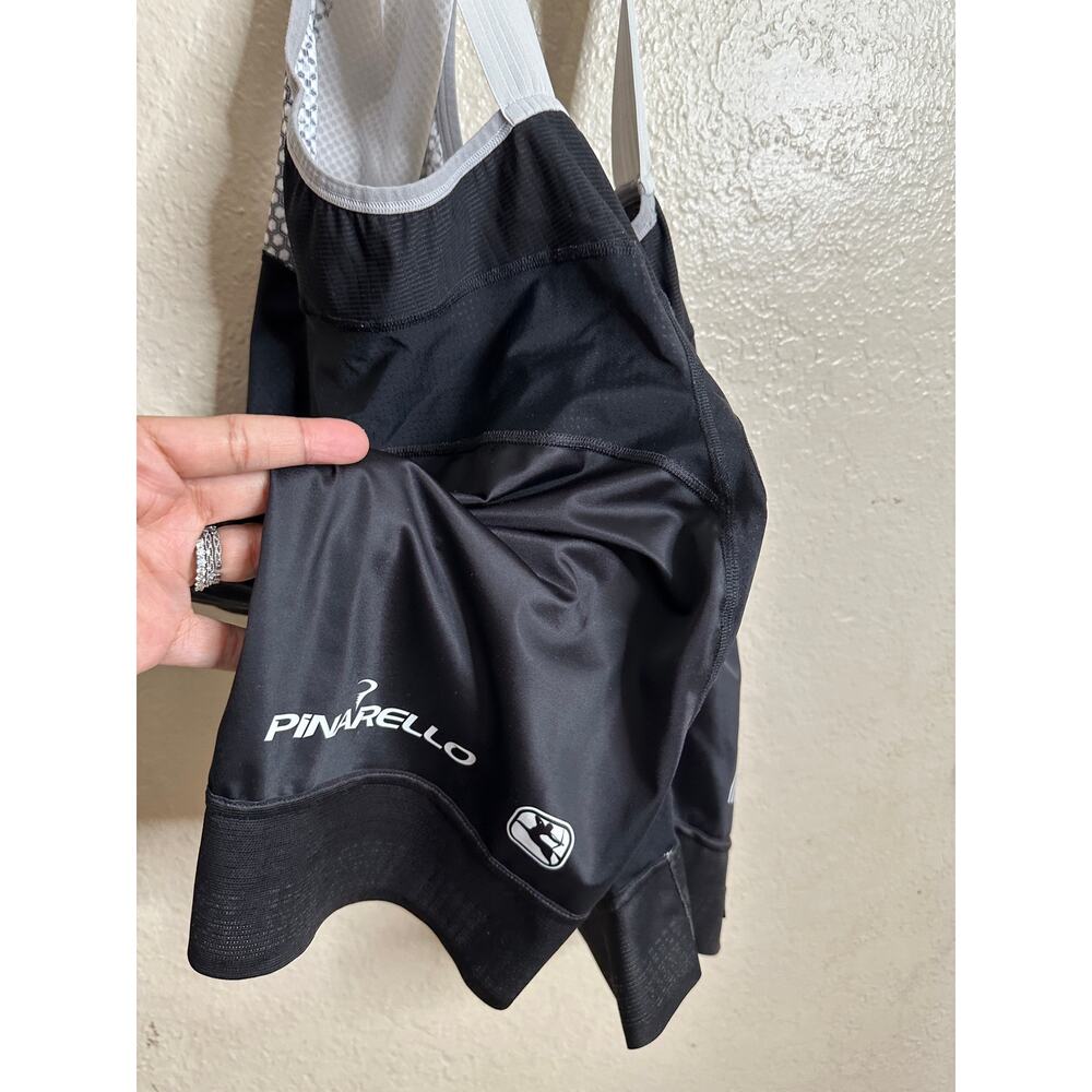 Pinarello Cycling Bib Shorts Black/White Mens XL - Picture 7 of 10
